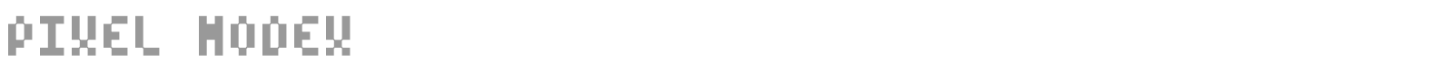 Pixel ModeX font preview